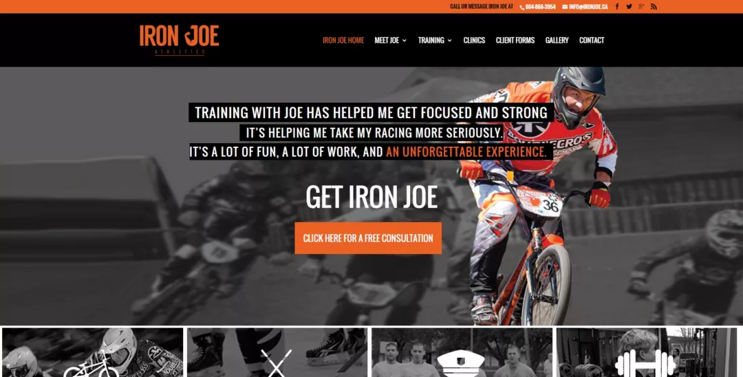 IronJoe Website by Lindsay Carlson LeapOntotheWeb