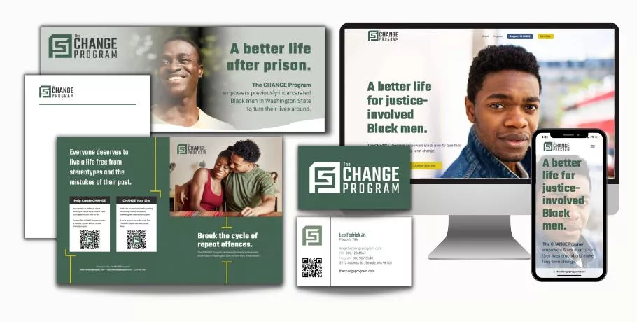 Collateral and website for nonprofit client using StoryBrand framework